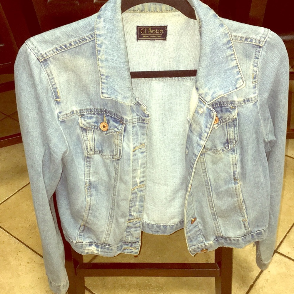 Jean jacket. Plain. No design in back